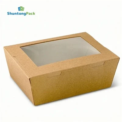 窓付きクラフト弁当箱